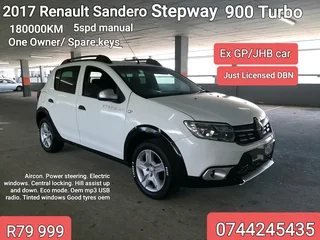2017 Renault sandero stepway 900t