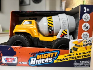 Motormax Mighty Riders 5&#34; Light &amp; Sound Construction Vehicle