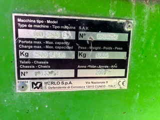 2009 -  Merlo DBM 2500-EV Self-Loading Mixer