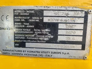 2007 KOMATSU SK714 SKIDSTEER LOADER