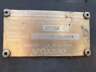 2007 VOLVO EC55B TRACKED EXCAVATOR
