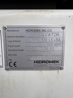 2025 HIDROMEK HMK310LC H4 EXCAVATOR