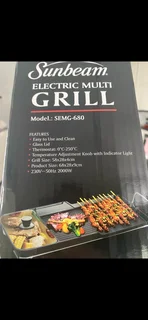 Sunbeam Electric smokeless multi griller