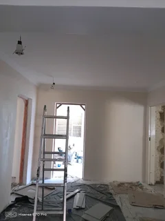 Painting in progress, professional team professional finish