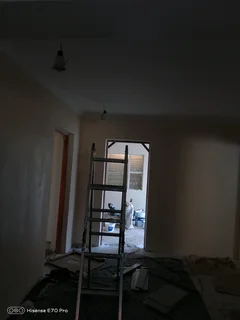 Painting in progress, professional team professional finish