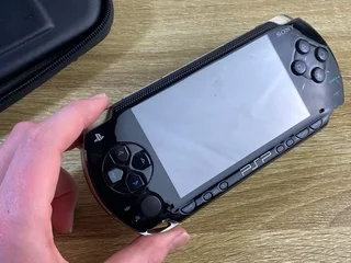 Sony PSP with Case and Game
