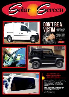 Solar Screen - Window Tinting - Smash &amp; Grab