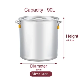 Stainless Steel Stock Pots (201 and 304) from 6ltr to 98ltr