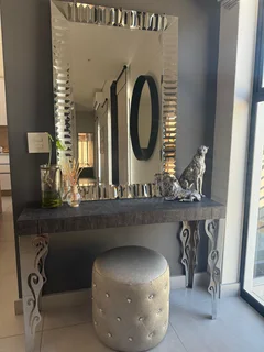 Custom made dresser/sideboard and ottoman