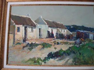 Titta Fasciotti  Oil Painting  "arniston Cottages"