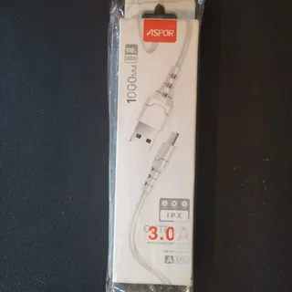 Aspor A100 1M Micro 3A Fast Charge Cable Available For Sale.