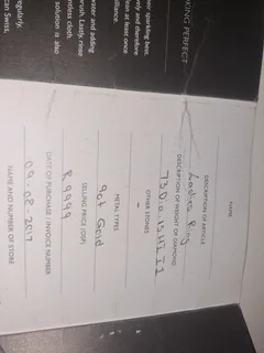 9ct Diamond Cluster Ring with Valuation Certificate