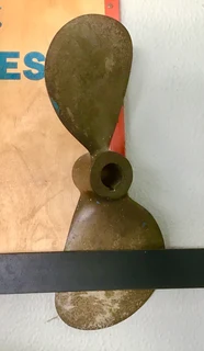 2 blade brass propellor