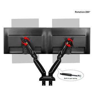NB Dual Arm Adjustable Monitor Desk Mount Stand FOR SALE