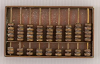 Vintage solid Brass Suanpan abacus