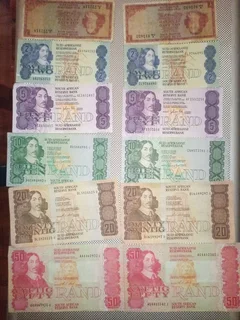 Old RSA Banknotes and Proof/Uncirculated coin sets