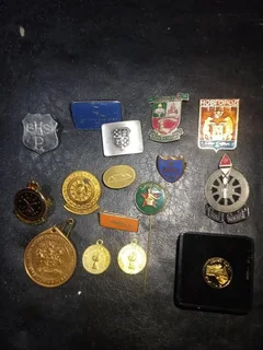 Assorted lapel pins/medallions