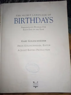 The secret language of birthdays