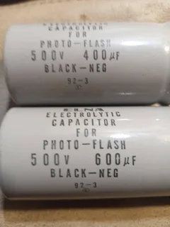 500V Capacitors - 400uf and 600uf