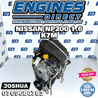 Brand New Nissan NP200 1.6 8valve Engine for sale (K7m)