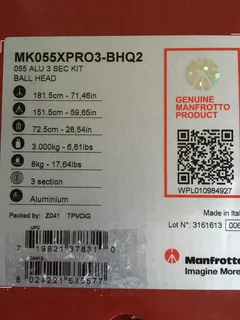 Manfrotto 055 Aluminium Tripod with Q2 Ball Head