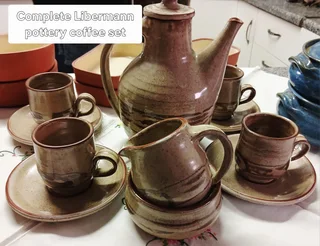 Lieberman Coffee set and casseroles dishes.