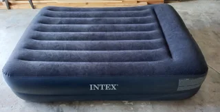 Inflatable double bed.