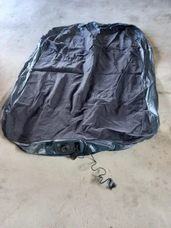 Inflatable double bed.