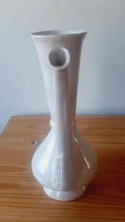 White Pearlescent Vase