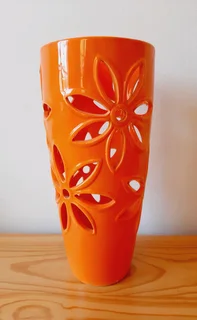 Orange Flower Vase