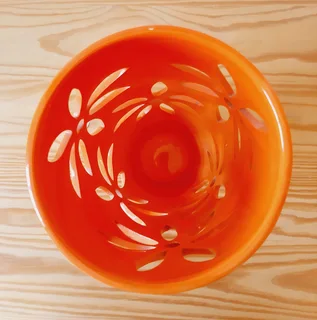 Orange Flower Vase