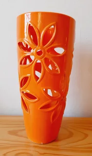 Orange Flower Vase
