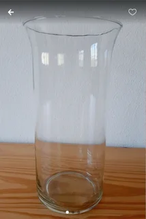 Glass Vase with curved lip