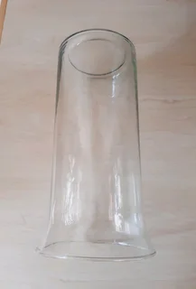 Glass Vase with curved lip