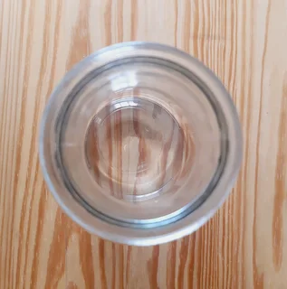 Glass Bottle Vases. Set of 2.