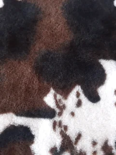 Fluffy Cow Print Cushion Covers. Set of 2.