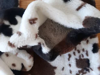 Fluffy Cow Print Cushion Covers. Set of 2.