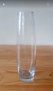 Clear Glass Vase. New