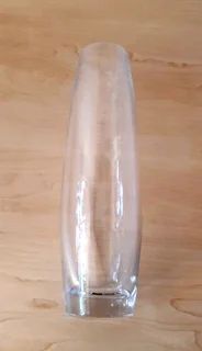 Clear Glass Vase. New