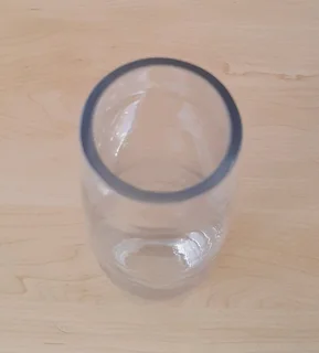 Clear Glass Vase. New