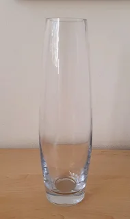 Clear Glass Vase. New