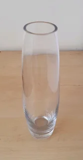 Clear Glass Vase. New
