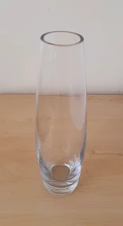 Clear Glass Vase. New