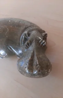 Carved Stone Hippopotamus.