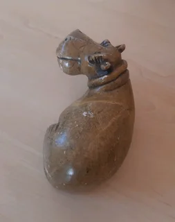 Carved Stone Hippopotamus.