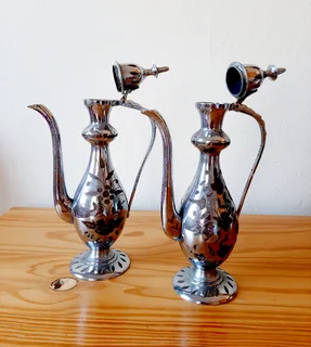 Indian Surahi or Water Ewers. Set of 2.