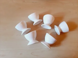 Egg &amp; Toast Crockery Set. 12 items.