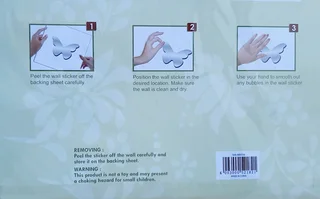 Silver Butterflies Room Decor Embellishment Art Stickers. New