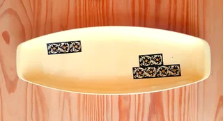 Yellow Ceramic Platter.