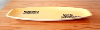 Yellow Ceramic Platter.